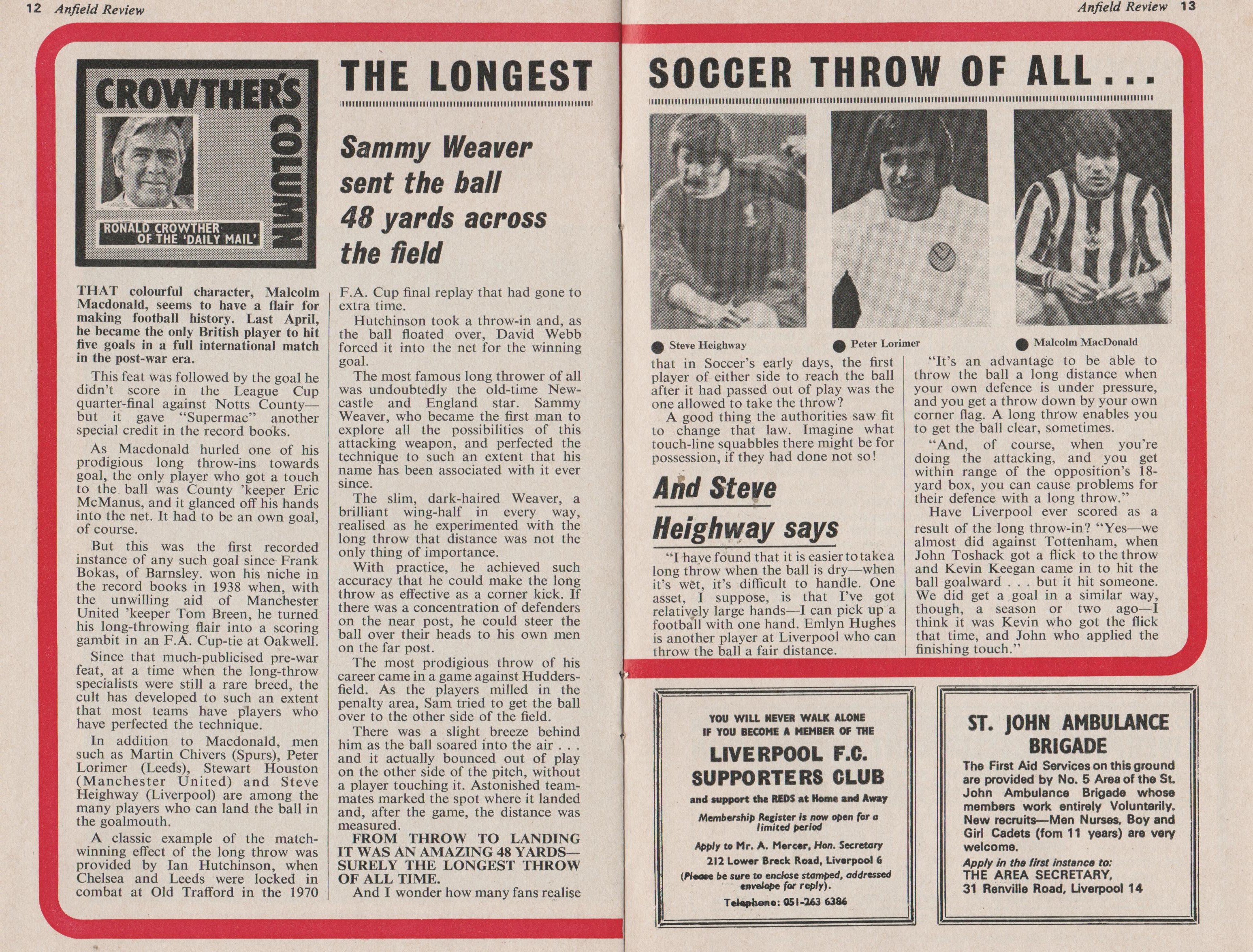 The longest soccer throw of all!